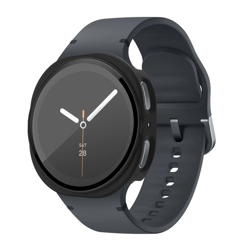 Bandz Samsung Galaxy Watch 8 - 44mm PC Hülle mit Glas (Schwarz)