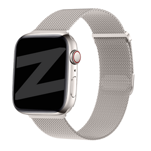 Bandz Apple Watch Ultra Milanese Loop Strap (Starlight)