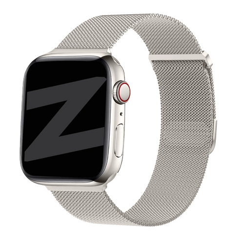 Bandz Apple Watch Milanese Loop Strap (Starlight)
