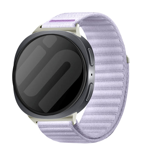 Samsung Galaxy Watch 8 Classic Wave Nylon Strap (Light Purple)