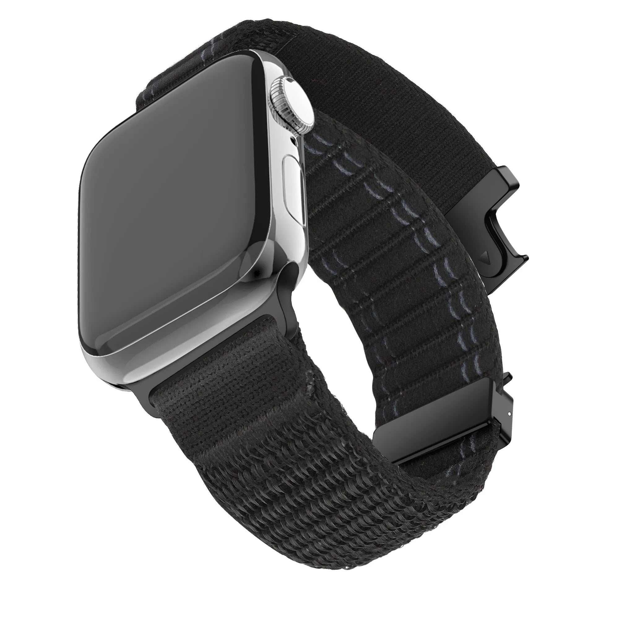 Bandz Apple Watch Nylon Band 'Deluxe' mit P-Schnalle (Schwarz)