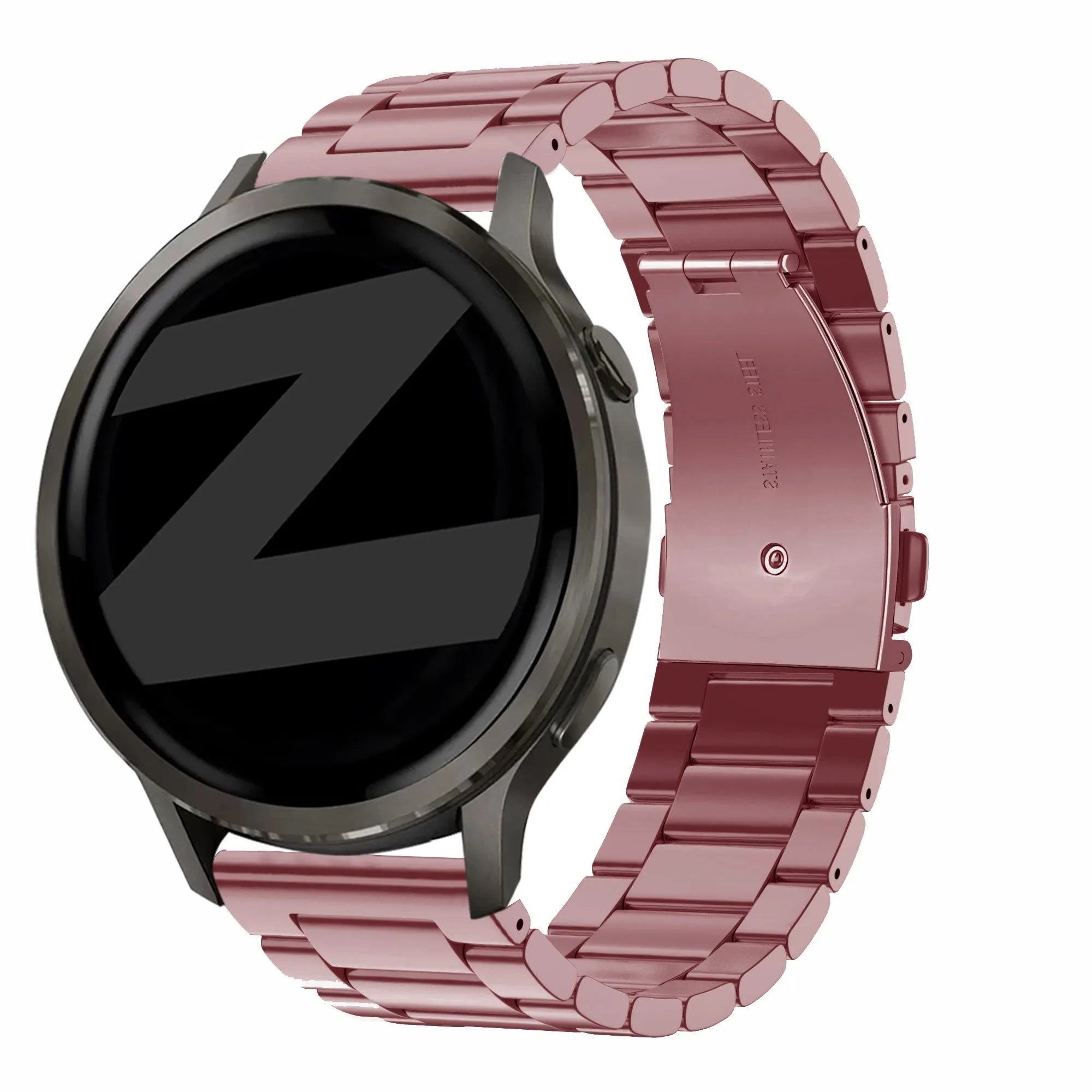 Bandz Garmin Forerunner 265s Stahlarmband 'Classic' (Rosa)
