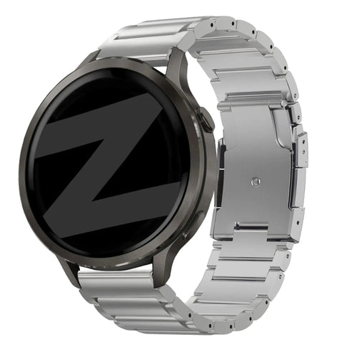 venu 4 41mm titanium link band silver