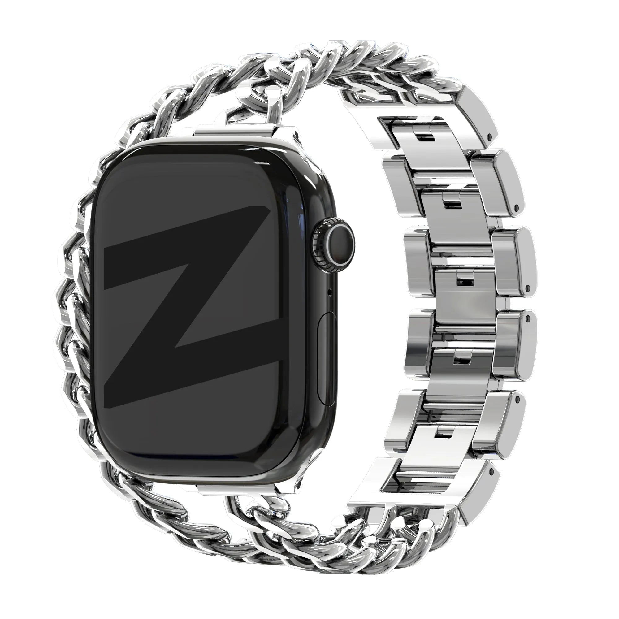 Bandz Apple Watch Steel Strap 'Double Tour' (Silver)