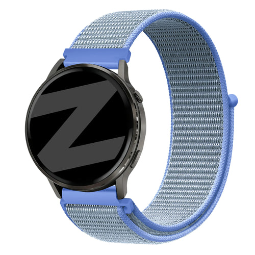 Bandz Garmin Vivomove Trend Nylon Loop Armband (Hellblau)