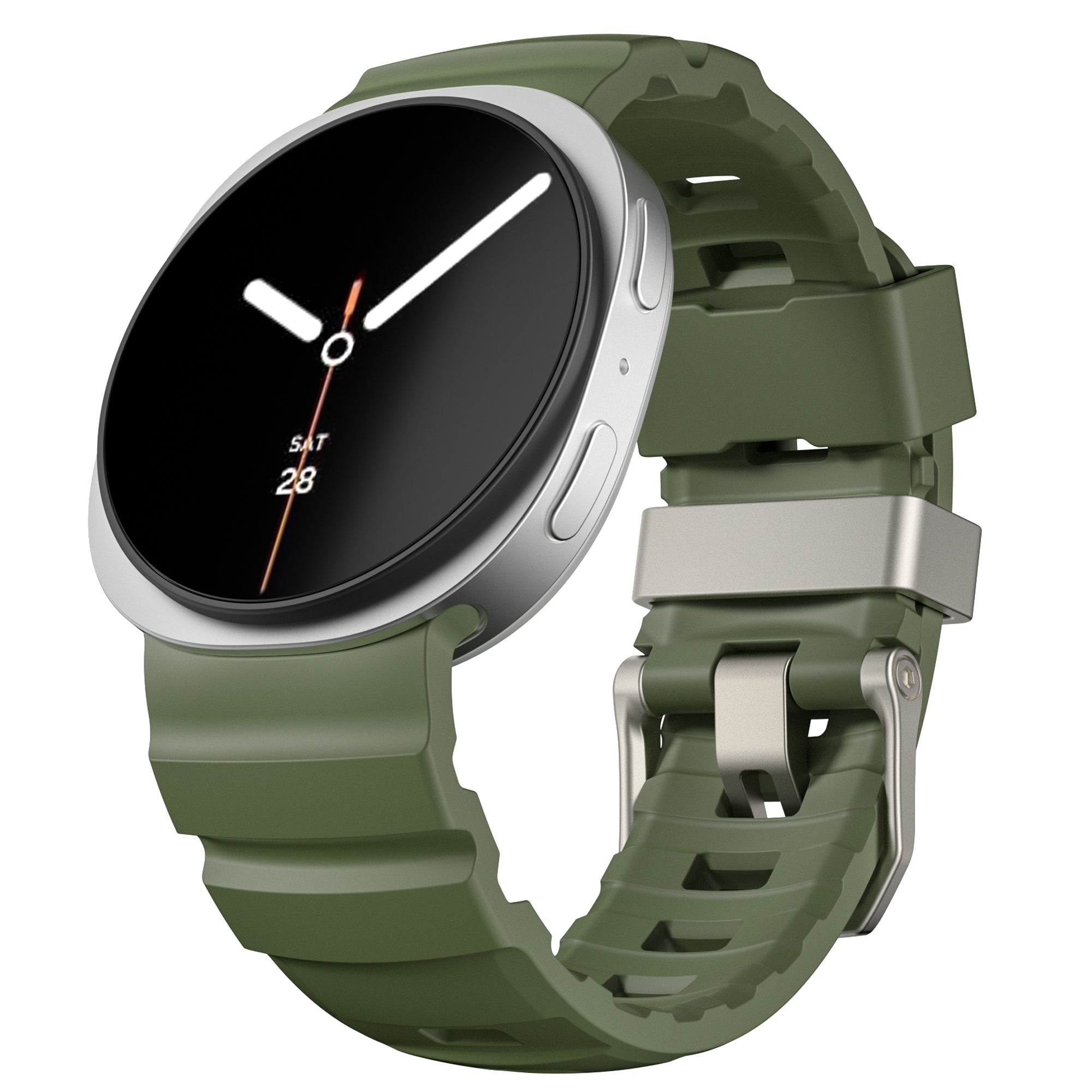 Samsung Galaxy Watch 9 - 44mm Silikonarmband Extreme (Armeegrün)