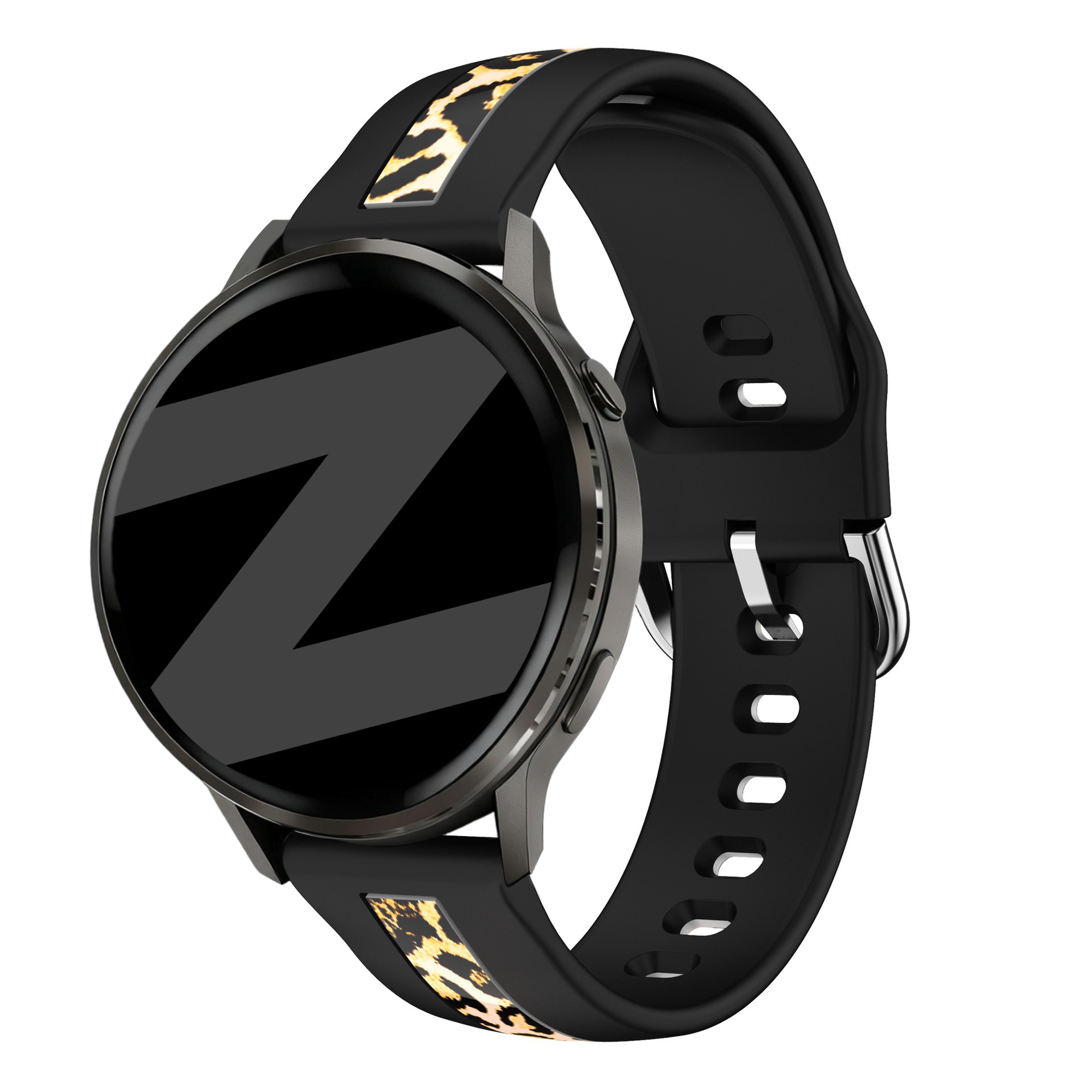 Bandz Samsung Galaxy Watch 7 - 44mm Dual Leopard Armband (Schwarz)