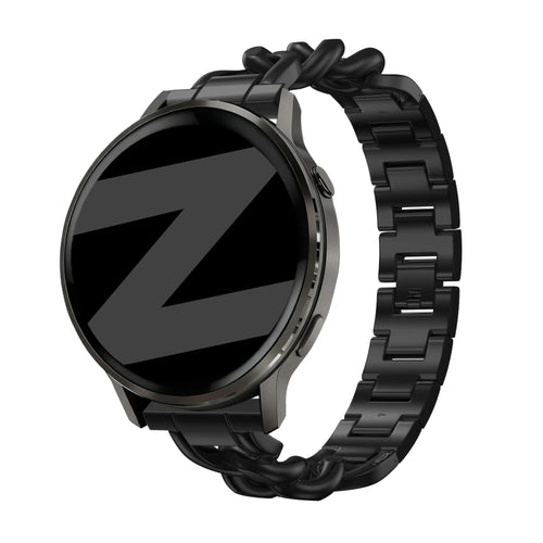 Bandz ICE Smart ST 2.0 Round 1.20 Metallarmband 'Chains' (Schwarz)