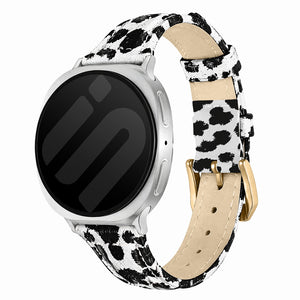 Samsung Galaxy Watch 8 - 44mm Lederarmband (Leopard)