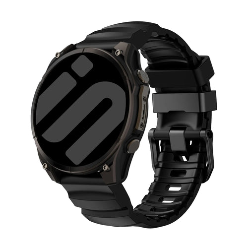 Amazfit T-Rex Ultra 2 Trail Silikonarmband (Schwarz)