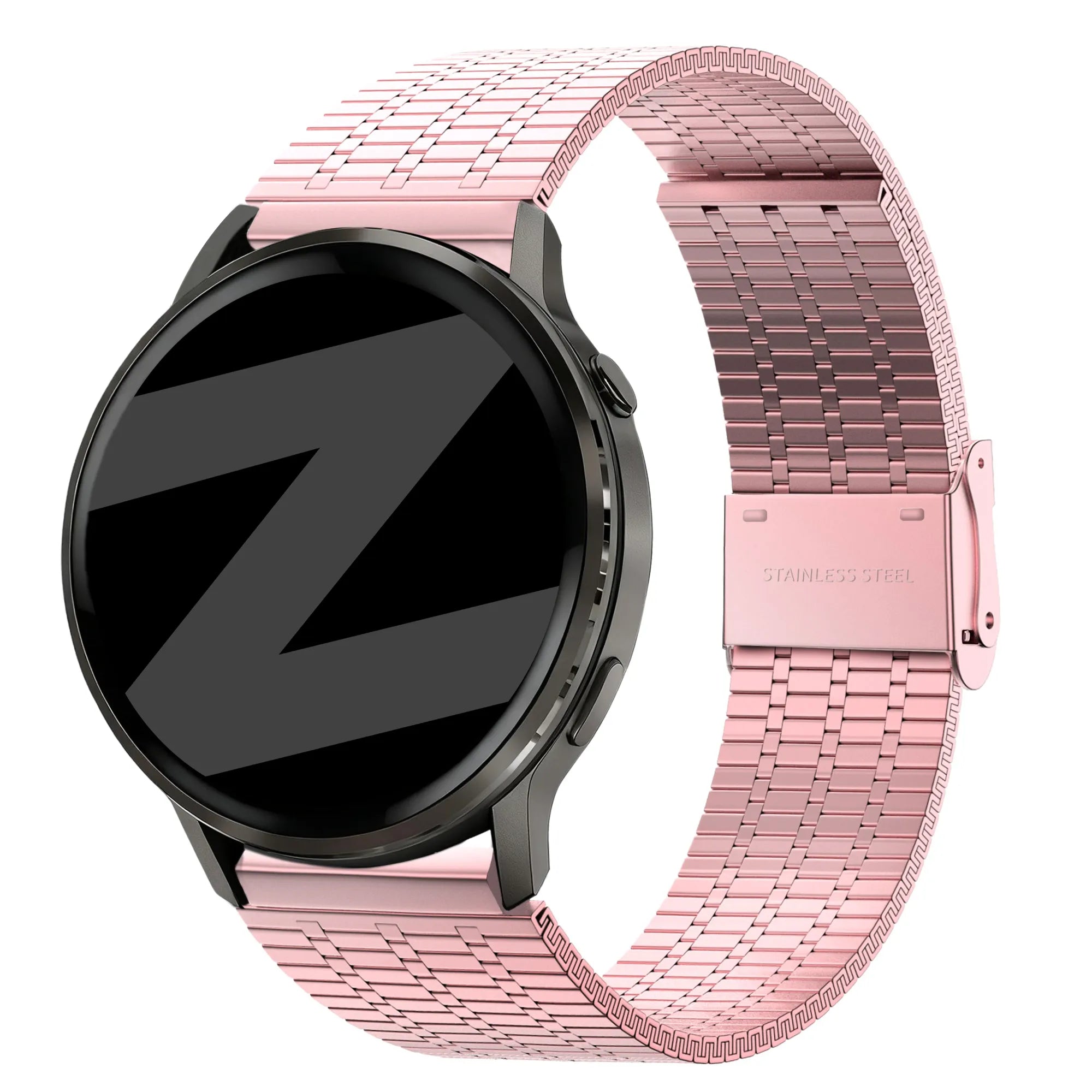 Bandz Garmin Forerunner 70 Adjustable Steel Strap (Pink)