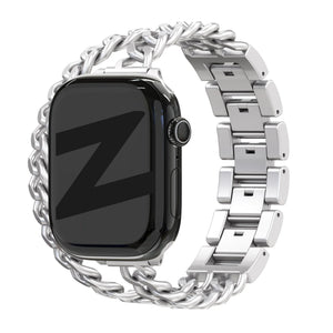 Bandz Apple Watch Steel Strap 'Double Tour' (Starlight)
