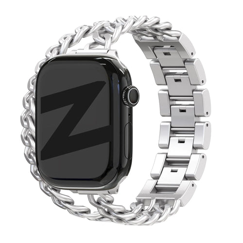 Bandz Apple Watch Steel Strap 'Double Tour' (Starlight)