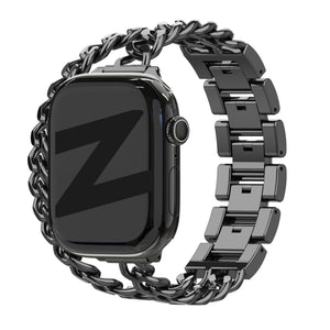 Bandz Apple Watch Steel Strap 'Double Tour' (Black)