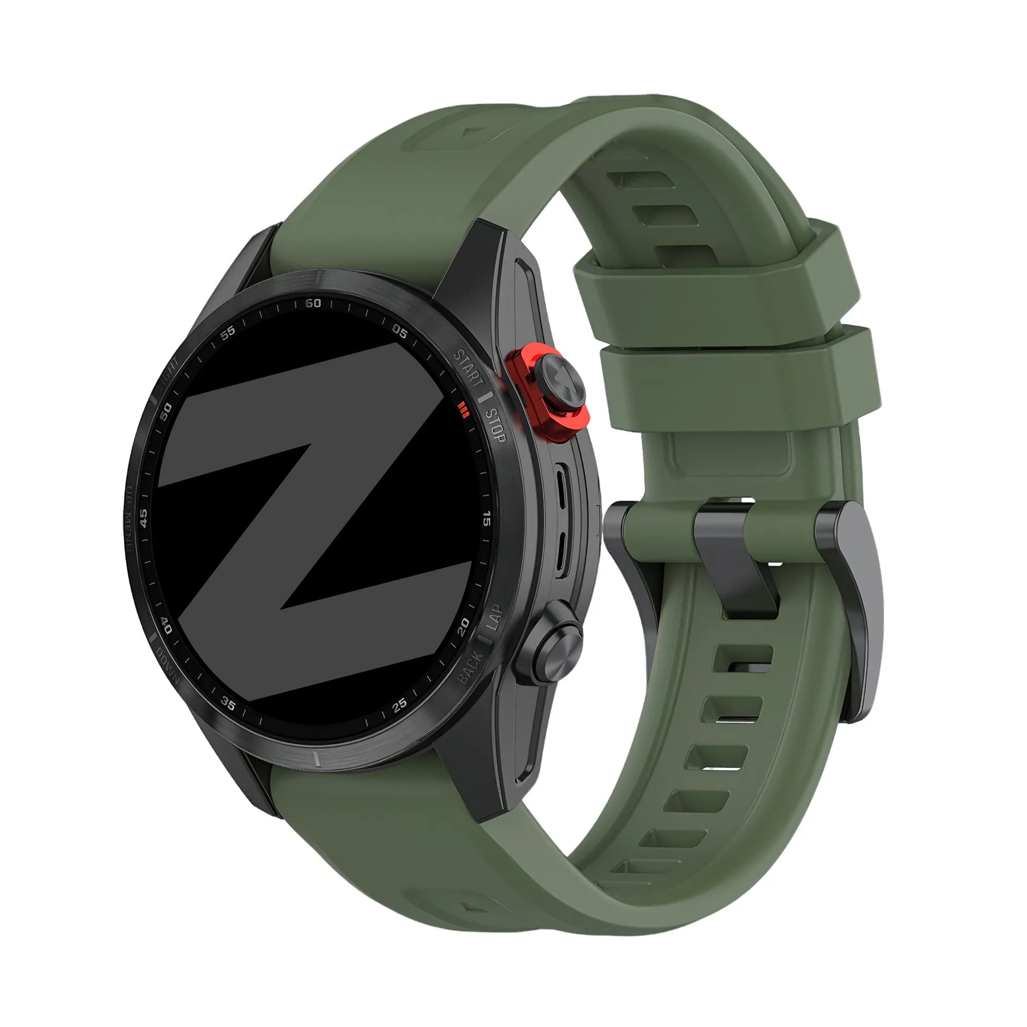 Bandz Garmin D2 Charlie Silikonarmband 'Classic' (Armee Grün)