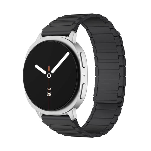 Samsung Galaxy Watch 9 - 40mm Magnetisches Silikonarmband (Schwarz)