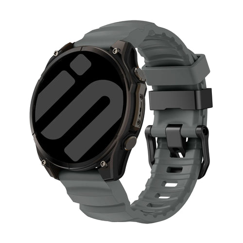 Garmin Quatix 3 / 6x / 7x Solar Trail Silikonarmband (Dunkel Grau)