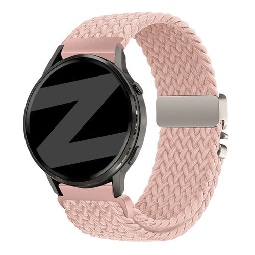 Bandz Garmin Venu 3s Braided Strap 'Parachute' (Pink)