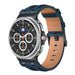Samsung Galaxy Watch 8 - 44mm Solides Lederarmband (Dunkelblau)