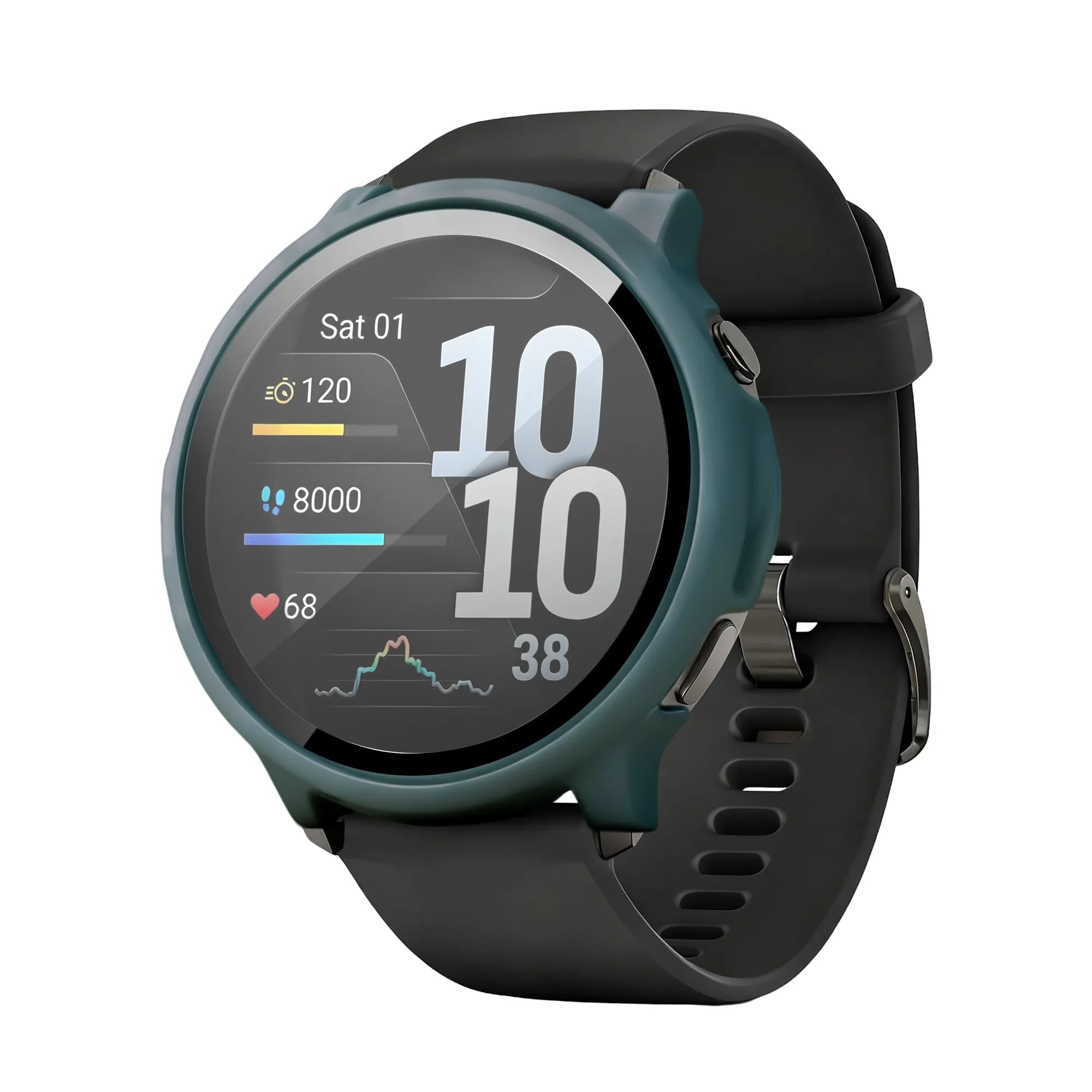 Bandz Garmin Venu 4 - 45mm PC Cover mit Glas (Grün)