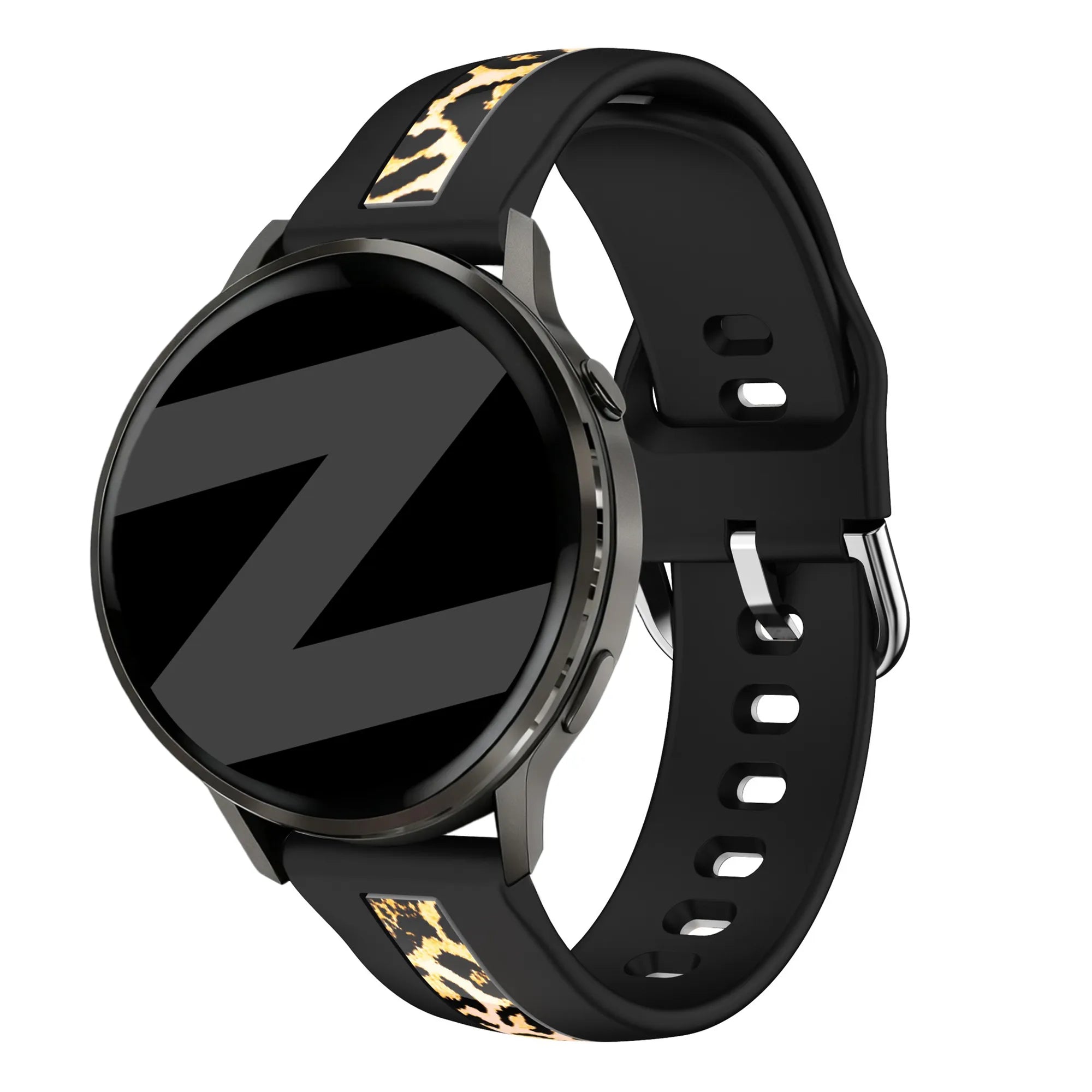 Bandz Withings ScanWatch Nova Dual Leopard Strap (Black)