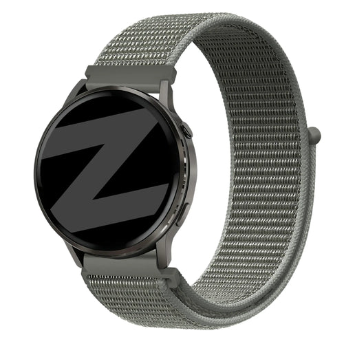 Bandz Garmin Vivomove 3 Nylon Loop Strap (Grey-Green)