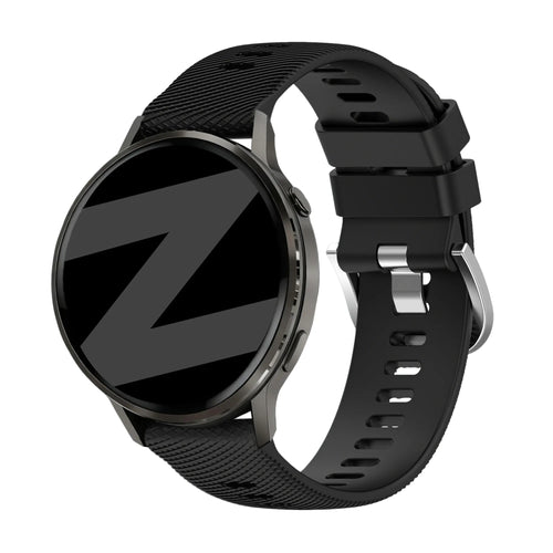 Bandz Garmin Venu 3s Silikonarmband 'Deluxe' (Schwarz)