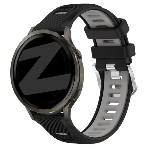 Bandz Garmin Forerunner 265s Sportarmband mit Schnalle (Schwarz/Grau)