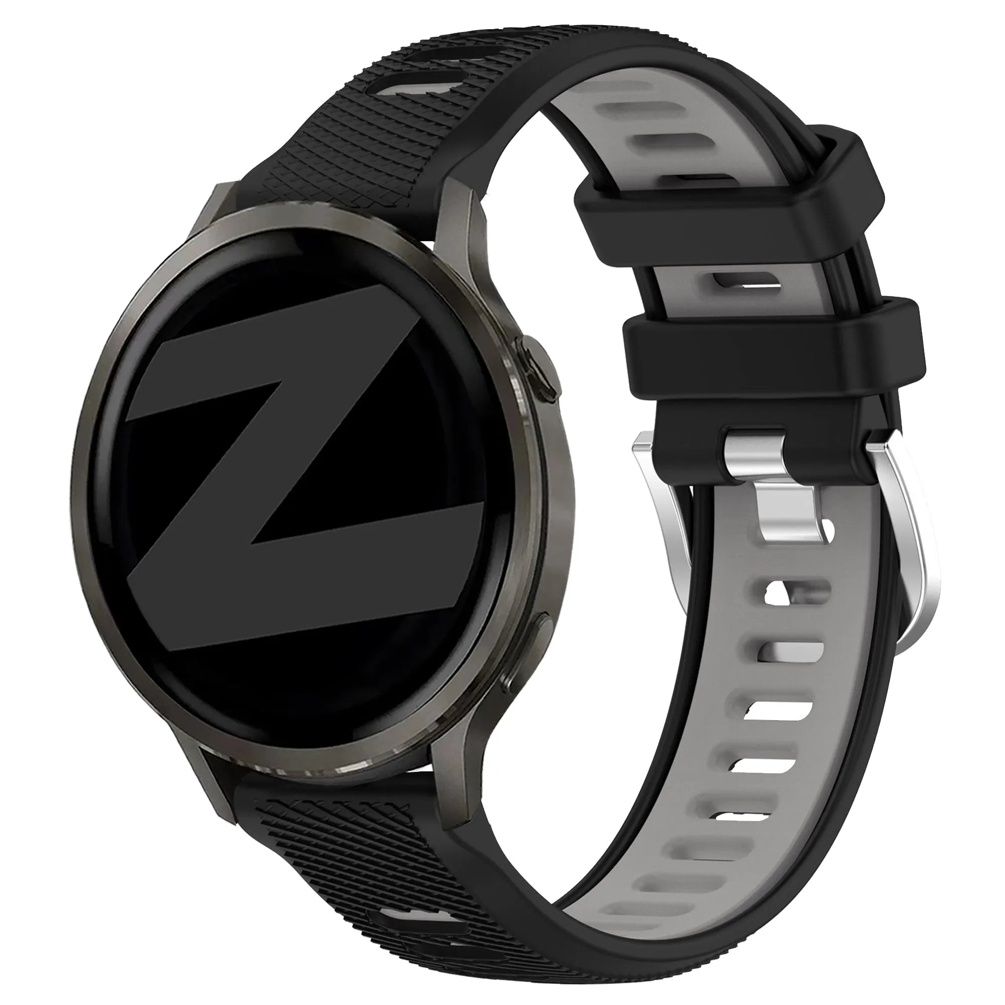 Bandz Garmin Forerunner 265s Sportarmband mit Schnalle (Schwarz/Grau)
