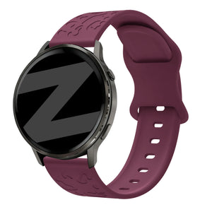 Bandz Garmin Vivoactive 5 Silicone Strap 'Leopard' (Wine Red)