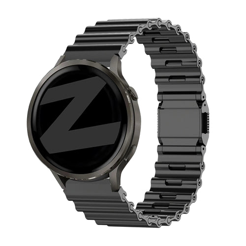 Bandz Amazfit Balance Premium Stahlarmband 'Ocean' (Schwarz)