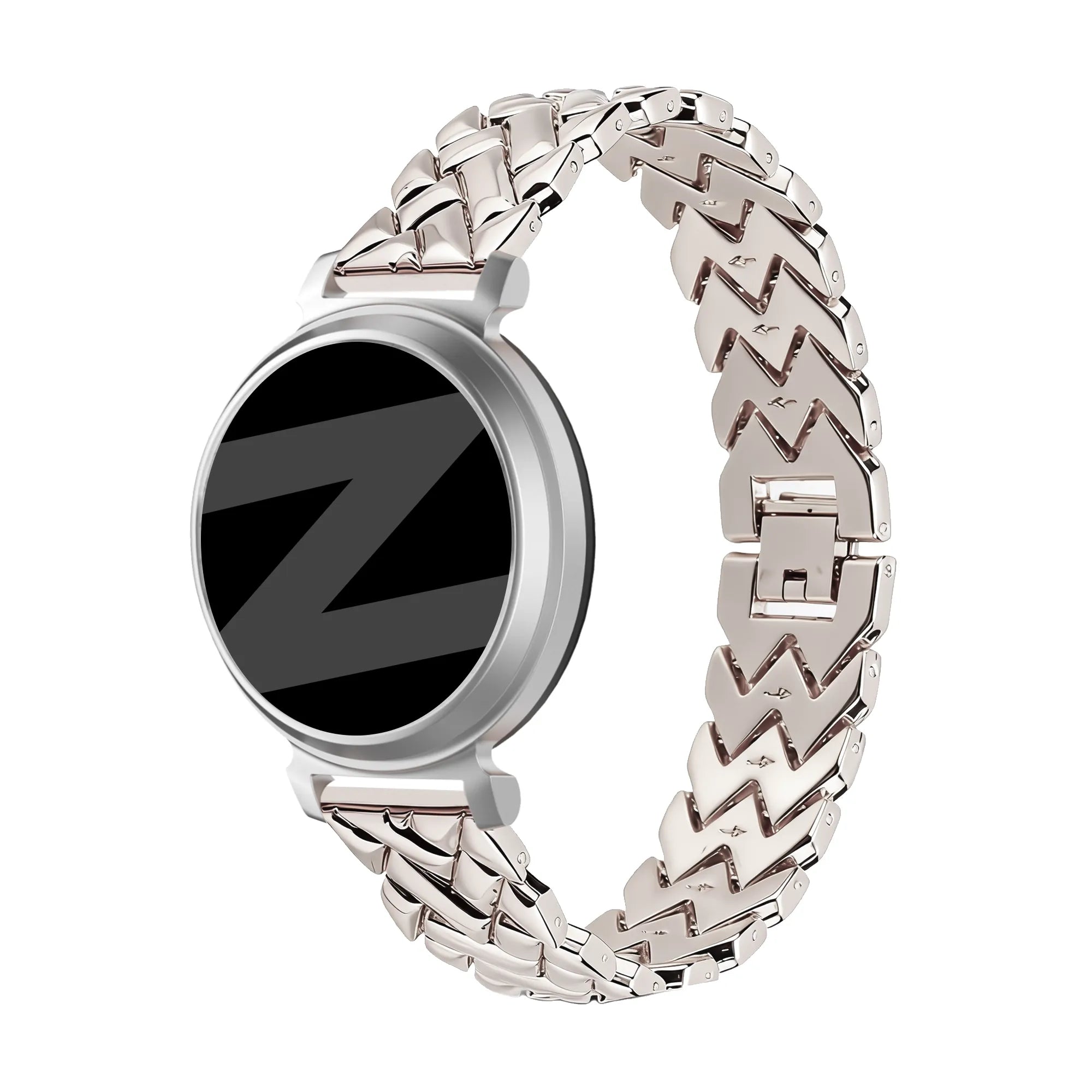 Bandz Pebble Round 2 - 14mm Metallarmband 'V-Type' (Polarstern)