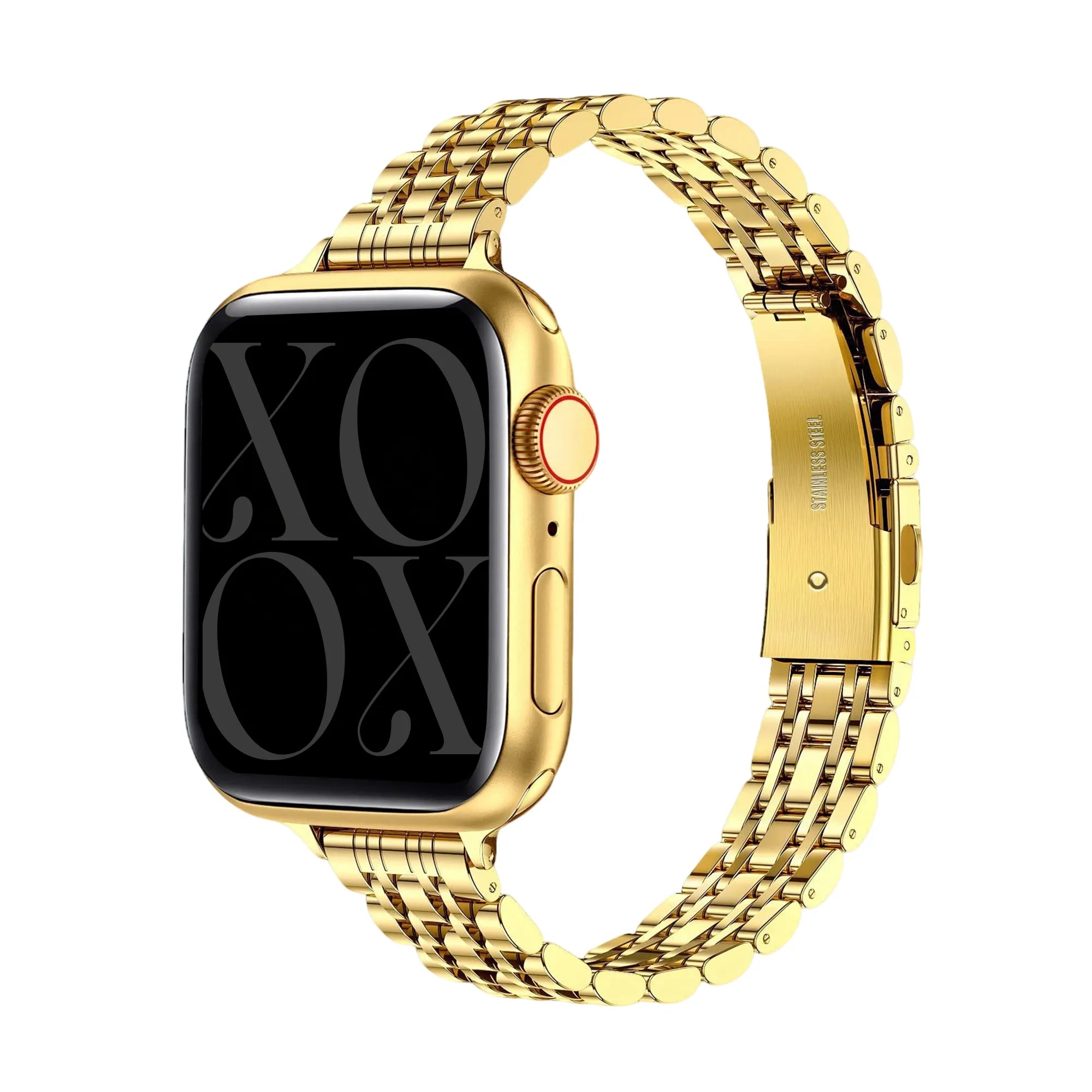 xoxo Wildhearts Apple Watch Stahlarmband 'Slim' (Gold)