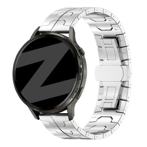 Bandz Garmin Vivoactive 4 Steel Strap 'Iron' (Silver)
