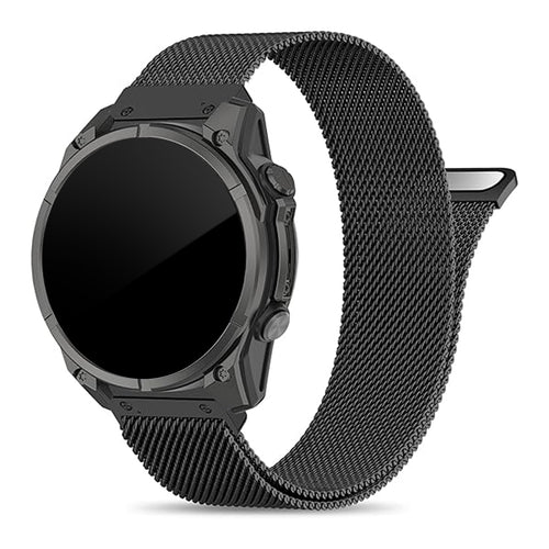 Garmin Quatix 3 / 6x / 7x Solar Premium Milanese Strap (Black)
