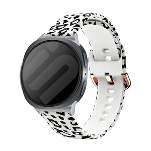 Samsung Galaxy Watch 8 - 40mm White Leopard Armband