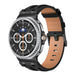 Samsung Galaxy Watch 8 - 40mm Solides Lederarmband (Schwarz)