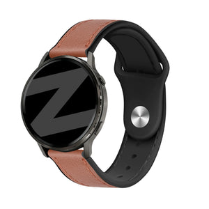 Bandz Garmin Venu 4 - 45mm Leather Strap 'Hybrid' (Brown)