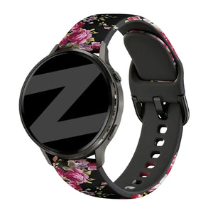 Bandz Garmin Venu 3s Silicone Strap 'Pink Flower'