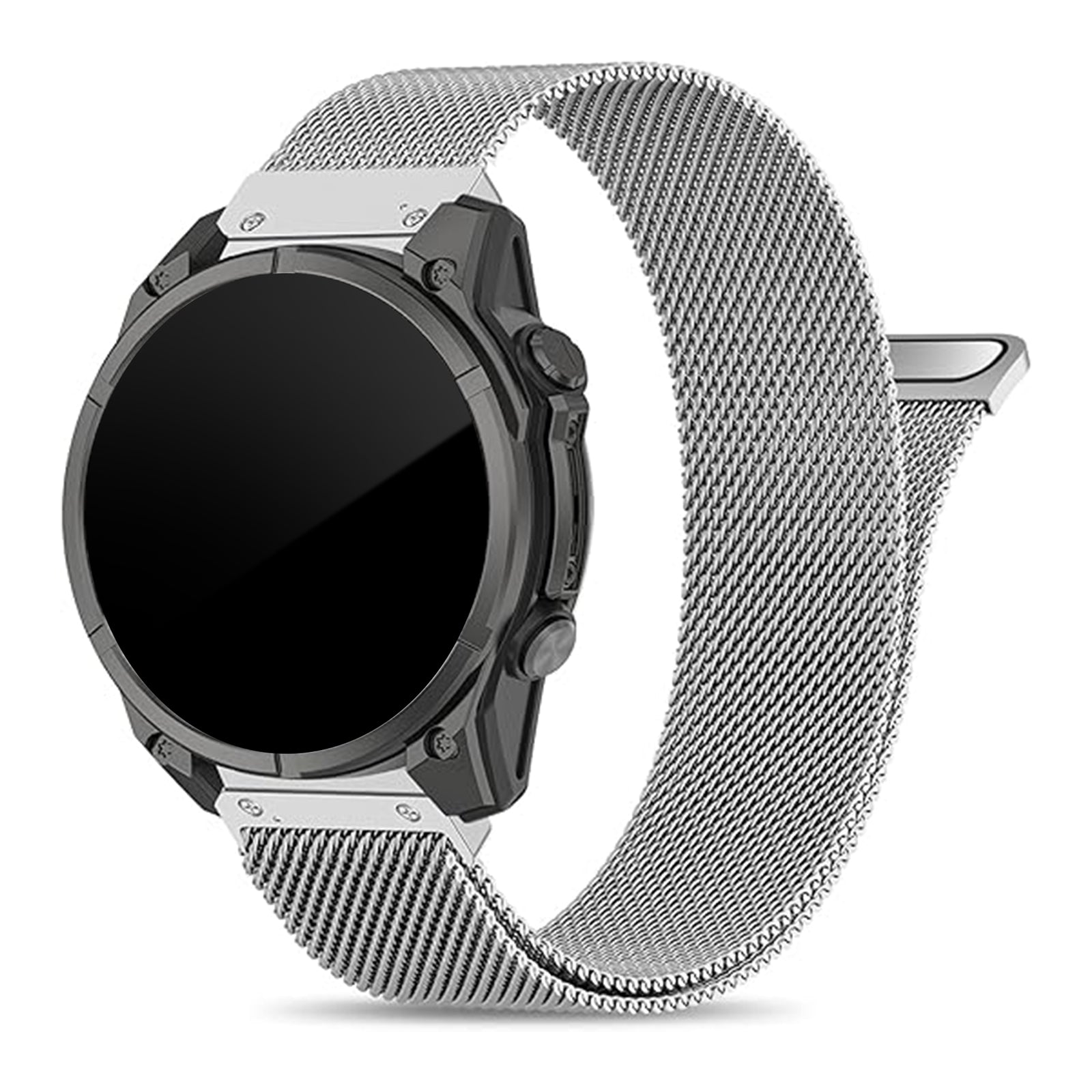 Garmin Quatix 3 / 6x / 7x Solar Premium Milanese Strap (Silver)