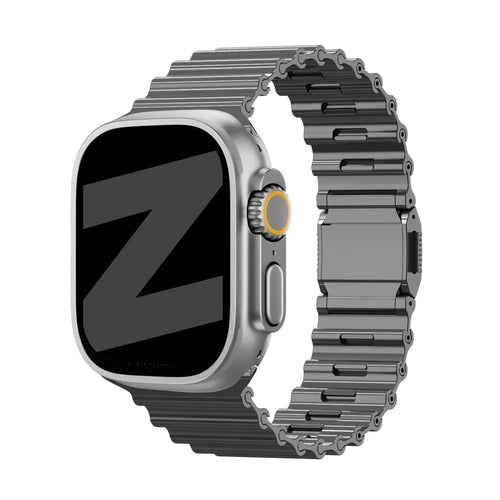 Bandz Apple Watch Premium Steel Strap 'Ocean' (Titanium Grey)