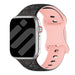 Apple Watch Flower Silicone Strap (Black/Pink)