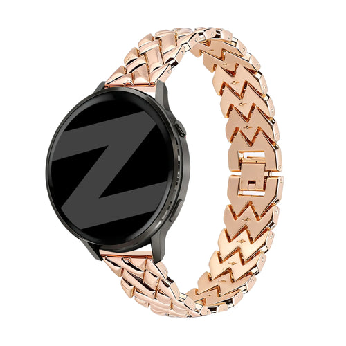 Bandz Huawei Watch 5 - 42mm Metal Strap 'V-Type' (Rose Gold)