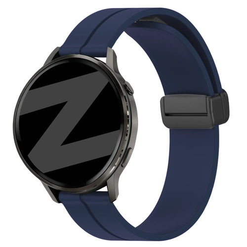 Bandz Garmin Venu 3 Silicone Strap with D-Buckle (Dark Blue)