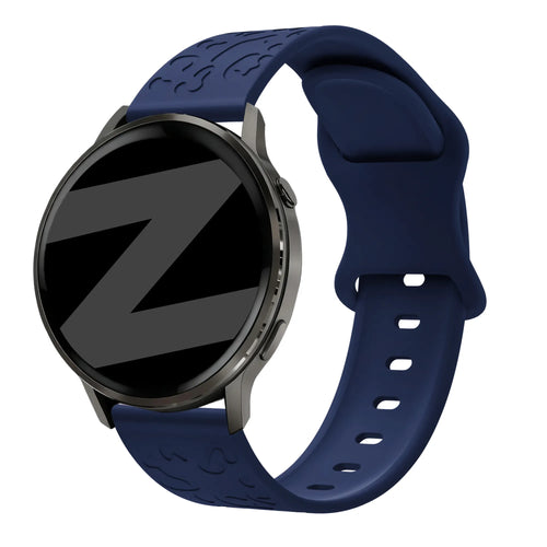 Bandz Garmin Vivoactive 5 Silikonarmband 'Leopard' (Dunkelblau)
