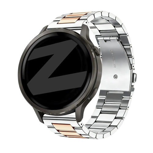 Bandz Garmin Vivoactive 3 Stahlarmband 'Classic' (Silber/Roségold)