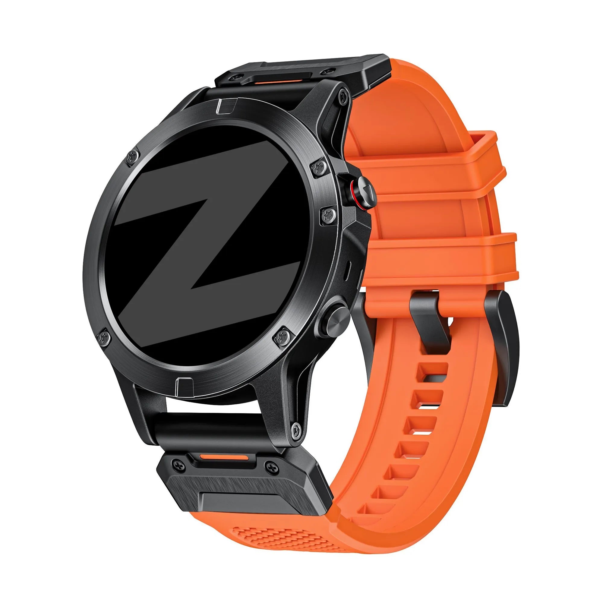 Bandz Garmin Quatix 3 / 6x / 7x Solar Silicone Strap 'Explorer' (Orange)