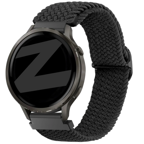 Bandz Garmin Venu 2s Verstellbares Geflochtenes Armband (Schwarz)