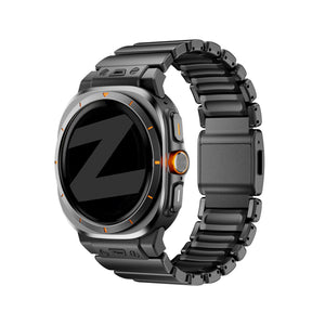 Bandz Samsung Galaxy Watch Ultra 2 Titanium Strap 'Hybrid' (Black)