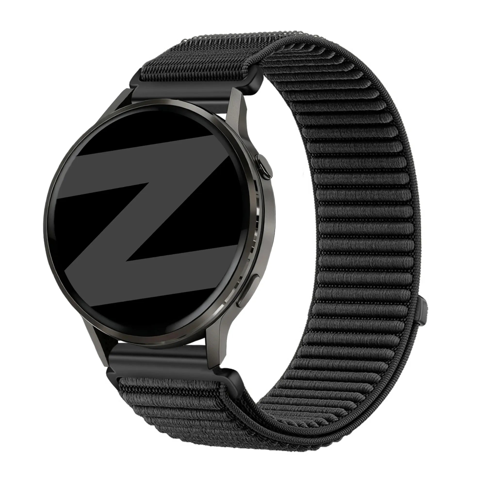 Bandz Garmin Forerunner 265s Nylonarmband 'Wave' (Schwarz)